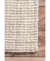 nuLoom Ashli CLWA01B Ivory 4' x 6' Area Rug