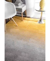 nuLoom Ombre Shag HJOS01A Yellow 4' x 6' Area Rug