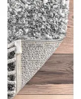 nuLoom Brooke KKEL04B Gray 6'7" x 9' Area Rug