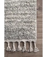 nuLoom Bria GCDI09B Gray 4' x 6' Area Rug