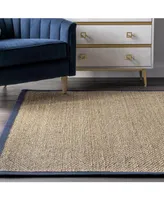 nuLoom Elijah BHSG01D Navy 4' x 6' Area Rug