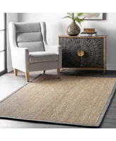 nuLoom Elijah BHSG01F Onyx 4' x 6' Area Rug