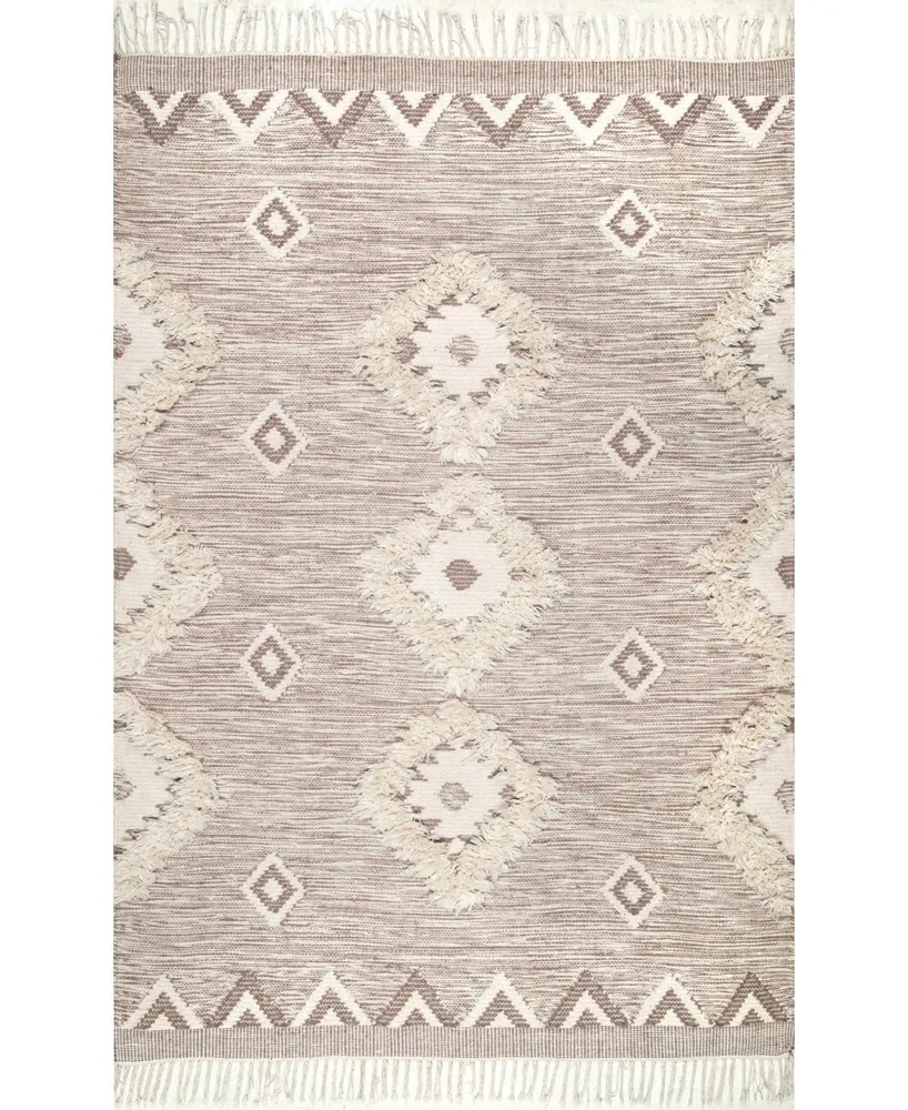 nuLoom Savannah SPMO01B Beige 2' x 3' Area Rug