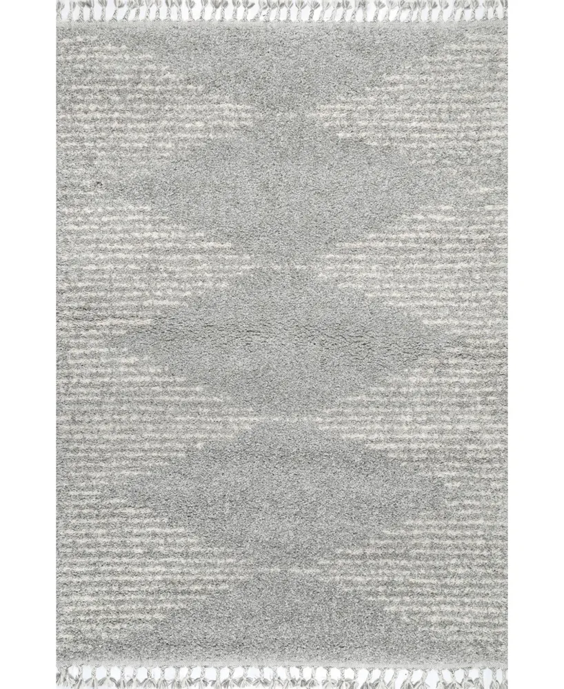 nuLoom Bria GCDI09B Gray 4' x 6' Area Rug