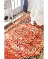 nuLoom Mackenzie KKCB10B Orange 2'6" x 6' Runner Rug