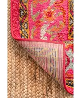 nuLoom Mackenzie KKCB10A Pink 4' x 6' Area Rug