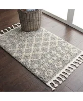 Closeout Nourison Home Moroccan Shag Mrs02 Silver Rug