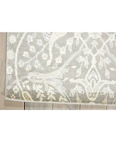 Nourison Home Luminance LUM08 Gray 2'3" x 8' Runner Rug