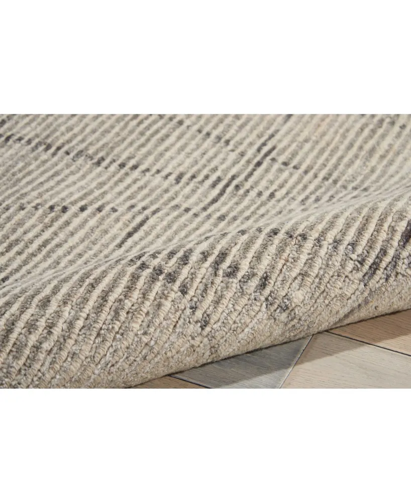 Nourison Home Ellora ELL02 Gray 5'6" x 7'5" Area Rug