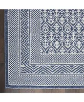 Nourison Home Palermo PMR01 Blue and Gray 5'3" x 7'3" Area Rug