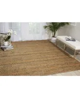 Nourison Home Silken Allure SLK20 Silver 5'6" x 8' Area Rug