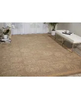 Nourison Home Silken Allure SLK04 Mushroom 7'9" x 9'9" Area Rug