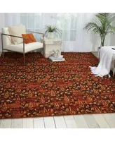 Closeout! Nourison Home Rhapsody RH014 Paprika 7'9" x 9'9" Area Rug