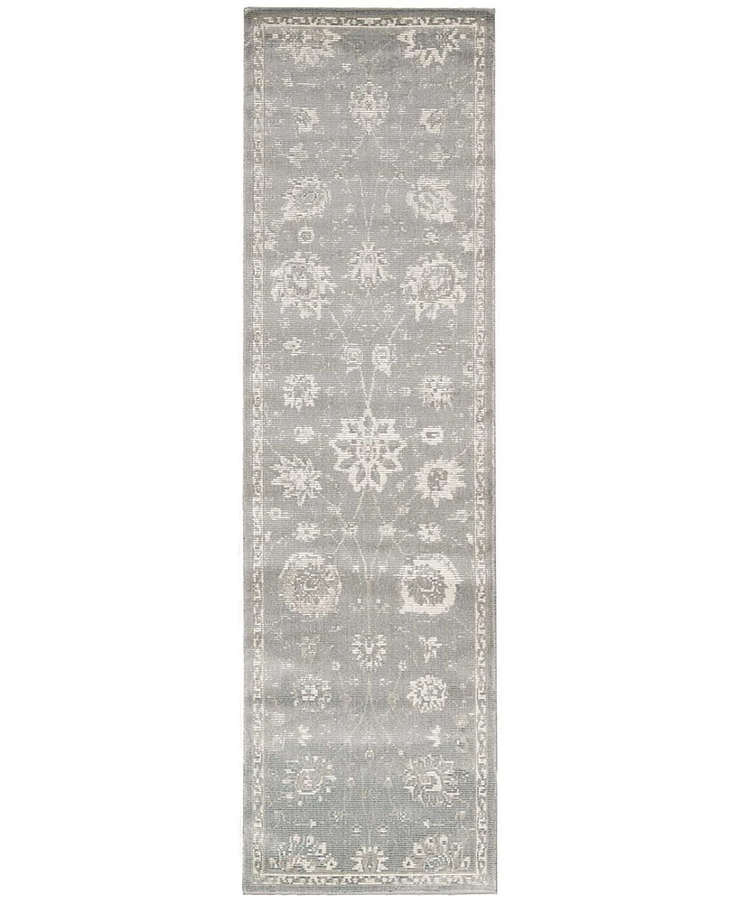 Nourison Home Luminance LUM06 Gray 2'3" x 8' Runner Rug