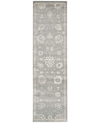 Nourison Home Luminance LUM06 Gray 2'3" x 8' Runner Rug