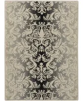 Nourison Home Riviera RI06 Charcoal 3'6" x 5'6" Area Rug