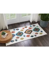 Nourison Home Navajo NAV07 White 2'2" x 4'3" Area Rug