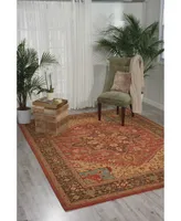 Nourison Home Living Treasures LI01 Rust 8'3" x 11'3" Area Rug