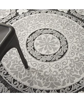 Nourison Home Key Largo KLG03 Gray 5'3" x 7'3" Outdoor Area Rug