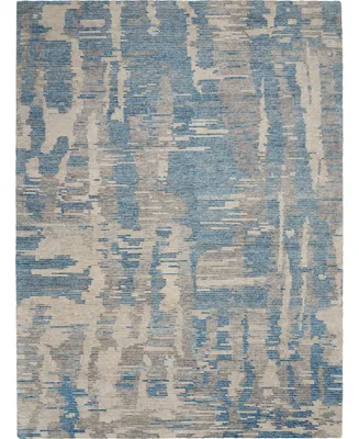 Nourison Home Ellora ELL01 Blue 5'6" x 7'5" Area Rug