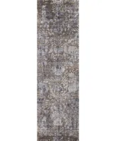 Nourison Home Lucent LCN03 Gray 2'3" x 8' Runner Rug