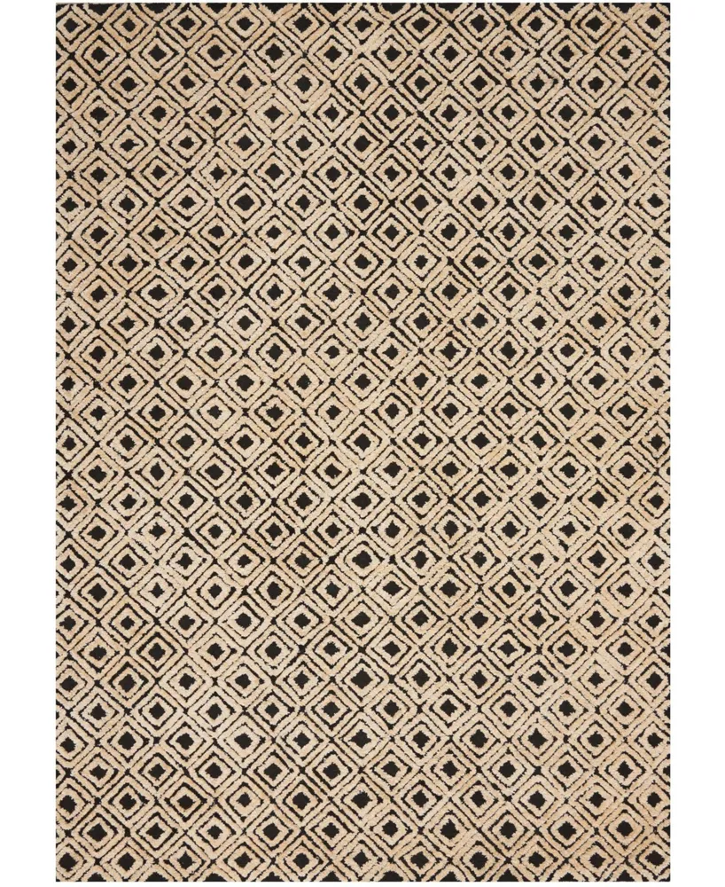 Nourison Home Deco Mod DEC02 Black 5'3" x 7'4" Area Rug