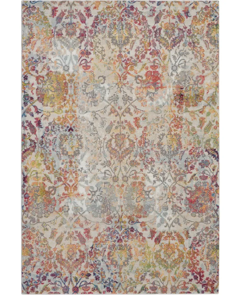 Nourison Home Ankara Global ANR06 Ivory 5'3" x 7'6" Area Rug