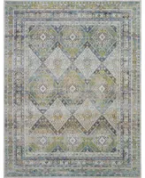 Nourison Home Ankara Global ANR07 Blue and Green 7'10" x 9'10" Area Rug