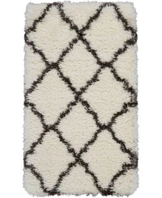 Nourison Home Luxe Shag Lxs02 Ivory Rug