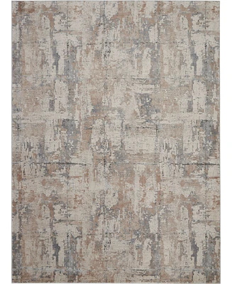 Nourison Home Rustic Textures RUS06 Beige and Gray 7'10" x 10'6" Area Rug