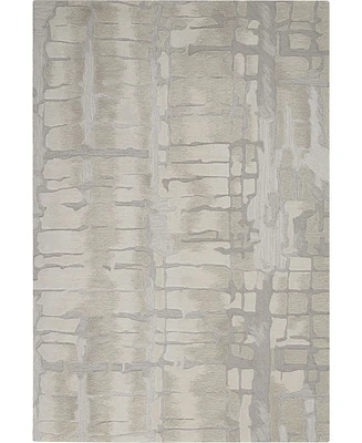 Nourison Home Symmetry SMM04 Ivory 5'3" x 7'9" Area Rug