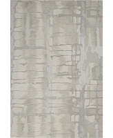 Nourison Home Symmetry SMM04 Ivory 5'3" x 7'9" Area Rug