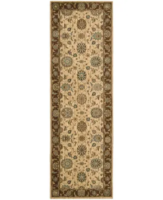 Nourison Home Living Treasures LI05 Beige 2'6" x 8' Runner Rug