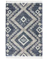 Nourison Home Oslo Shag Osl02 Denim Rug