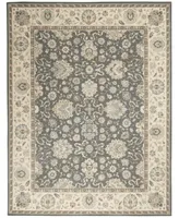 Nourison Home Living Treasures LI16 Gray and Ivory 5'6" x 8'3" Area Rug