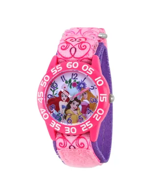 Disney Princess Ariel, Belle Girls' Pink Plastic Watch 32mm