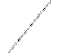 Giani Bernini Sterling Silver Necklace, 18" Dot Dash Chain