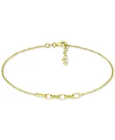 Giani Bernini Large Link Ankle Bracelet 18k Gold-Plated Sterling Silver & Silver, Created for Macy's