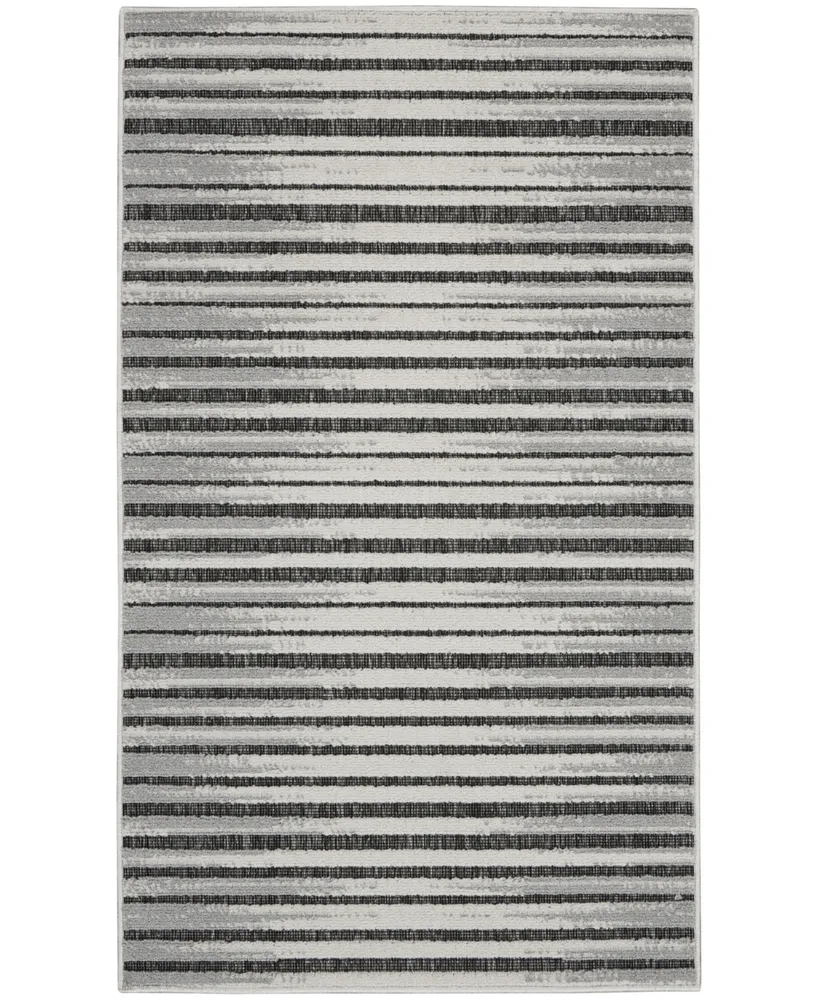 Nourison Home Key Largo KLG01 Onyx 2'2" x 3'9" Outdoor Area Rug