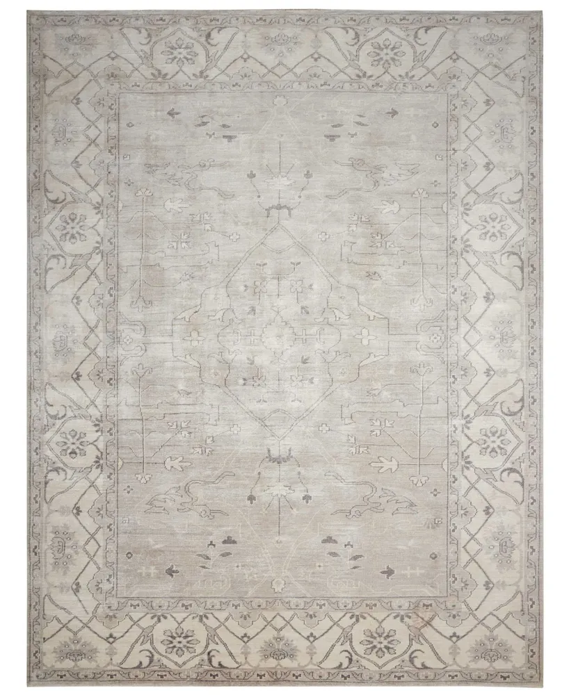 Nourison Home Aldora ALD01 Silver 7'9" x 9'9" Area Rug