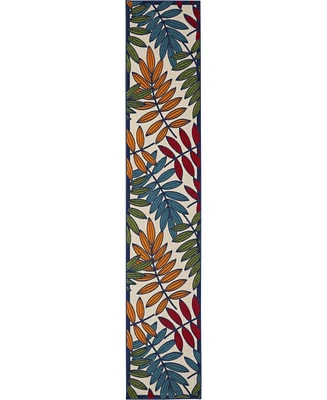 Nourison Home Aloha ALH18 Multi 2'3" x 12' Runner Rug