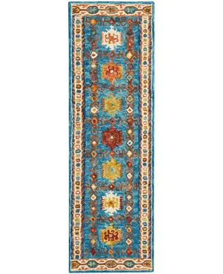 Nourison Home Vivid VIV09 Teal 2'3" x 7'6" Runner Rug