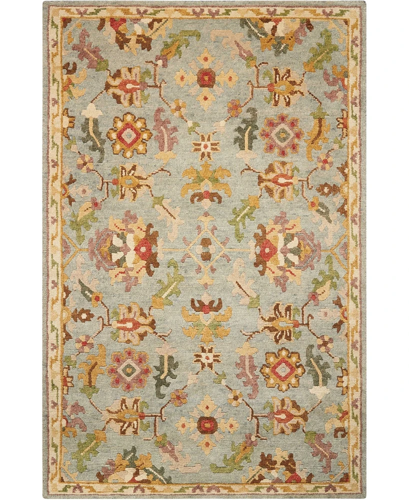 Nourison Home Tahoe TA13 Teal 7'9" x 9'9" Area Rug