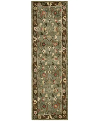 Nourison Home Tahoe TA10 Green 2'3" x 8' Runner Rug