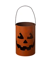 Glitzhome Halloween Jack O Lantern Tea Light Holder, Set of 2