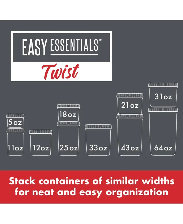 Lock n Lock Easy Essentials Twist 12-Oz. Food Storage Container
