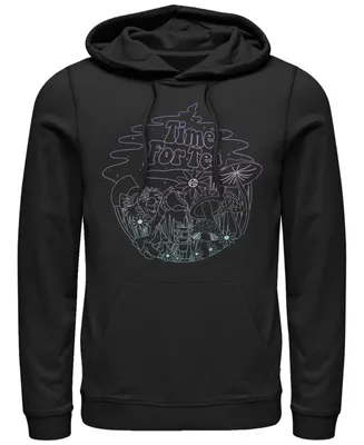 Fifth Sun Men's Tea Time Line Long Sleeve Hoodie