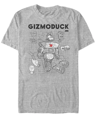 Fifth Sun Men's Gizomoduck Schematic Short Sleeve T-Shirt