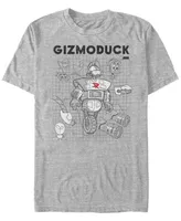 Fifth Sun Men's Gizomoduck Schematic Short Sleeve T-Shirt