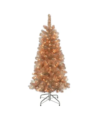 Puleo 4.5" Pre-Lit Artificial Christmas Tree
